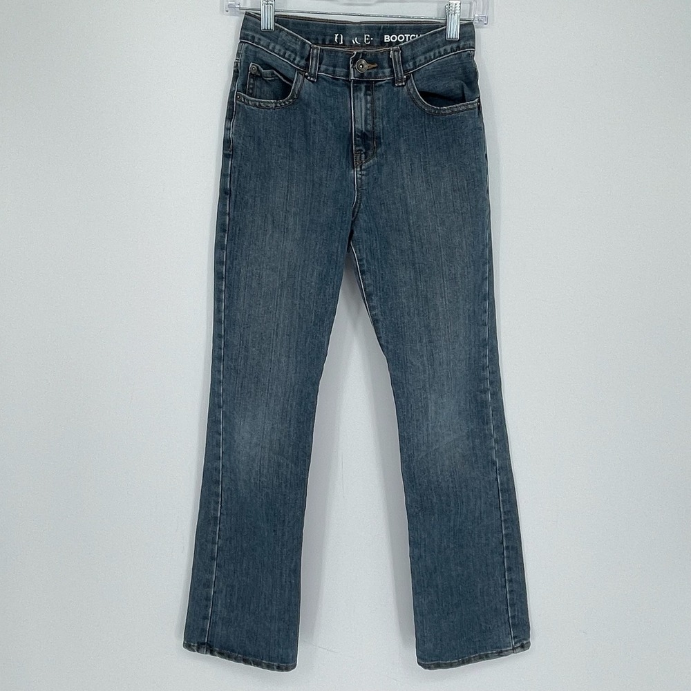 The Children's Place Boy's Blue Bootcut Slim Fit School Denim Jeans Size 14